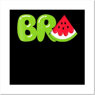 Bro Watermelon T-Shirt Cool Summer Tropical Fruit Melon Posters and Art